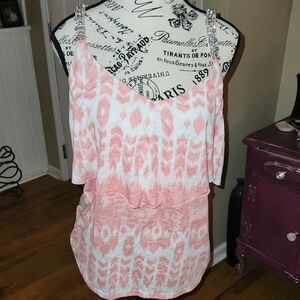 INC Pink Patterned Women's Top